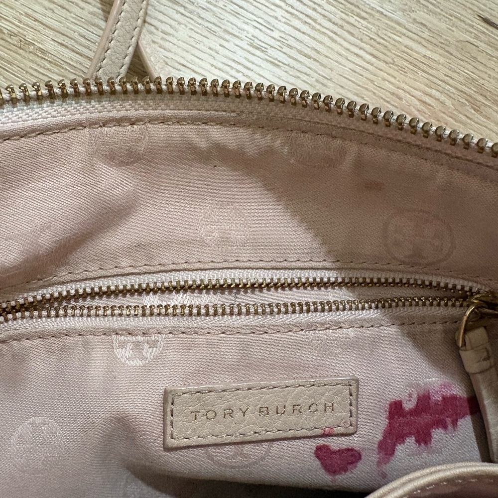 Tory Burch Beige Leather Crossbody Bag - Picture 4 of 6